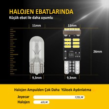 Joyecar X3 Serisi T10 194 W5W Iç Aydınlatma Ampulü 10 Adet Mavi