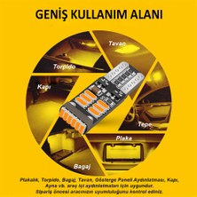 Joyecar X3 Serisi T10 194 W5W Iç Aydınlatma Ampulü 10 Adet Turuncu