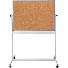 Akyazı 120x140 Tek Taraf Mobil Standlı Mantar Pano