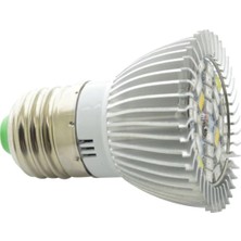 Peri Store Bitki Yetiştirme 28W LED Tam Spektrum Lamba E27  + E27 Kablolu Duy