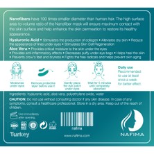 Nafima Hyalüronik Asit + Aloe Vera Nanofiber Kuru Gözaltı Maskesi