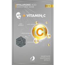 Nafima Hyalüronik Asit + Vitamin C Nanofiber Kuru Kozmetik Yüz MASKESI02