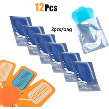 Enjoy Outdoor 12 Adet Yedek Abs Jel Pedleri Ems Karın Kas Stimülatörü Hidrojel Jel Yama Karın Çıkartmalar Içın Spor Aksesuarları Sıcak(Yurt Dışından)
