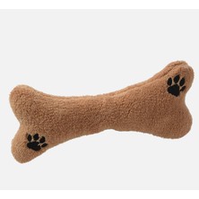 Sole Ağzında Kemiği ile Peluş Yumuşacık Sevimli Köpek, Uyku ve Oyun Arkadaşı-80 cm