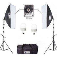 Deyatech Softbox 50X70CM Youtuber Video Kit Sürekli Video Işık Pro LED Lambalı Yüksek Kalite