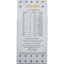 Golden Salt Premium Natural Spring Salt Doğal Kaynak Tuzu 500 gr (Sarı Tuz, Altın Tuz, Hamo Tuzu)
