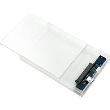 Tme 2.5" USB 2.0 Sata SSD Harddisk HDD Harici Kutu Şeffaf DD-115T