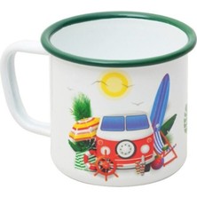 Nurgaz Campout Emaye Kupa Beyaz Karavan