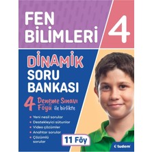 Tudem Yayınları 4, Sınıf Dinamik Sorular Matematik+Sosyal+Fen+Türkçe+Tüm Ders Kılavuz Deneme Seti 2022