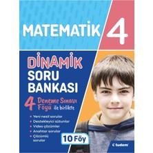 Tudem Yayınları 4, Sınıf Dinamik Sorular Matematik+Sosyal+Fen+Türkçe+Tüm Ders Kılavuz Deneme Seti 2022