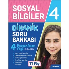 Tudem Yayınları 4, Sınıf Dinamik Sorular Matematik+Sosyal+Fen+Türkçe+Tüm Ders Kılavuz Deneme Seti 2022