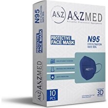 A&Z Med N.95 Ffp2 Lacivert Steril Tekli Paket Kutu Içi 10 Adet