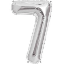 Acar Süs Folyo Balon Rakam 7 Gümüş 40 Inc ( 100 cm )
