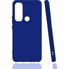 Smcase Infinix Hot 9 Kılıf Korumalı Premier Mat Silikon Mavi