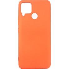 Nettech Realme C15 Uyumlu Nano Silikon Kılıf - Turuncu