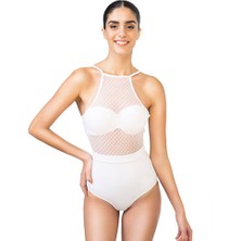 Bonesta Swimwear Straplez Kaplı Tüllü Mayo