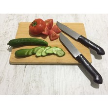 Üzüm Çelik Meşhur Maraş Bıçağı 26 cm Çelik Doğrama Bıçağı 2'li Siyah Sap