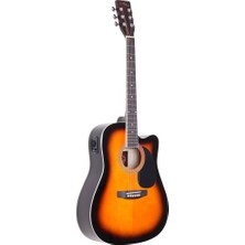 Almira F650N-SBC Sunburst Elektro Akustik Gitar