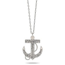 Parmas Design Kadın Denizci Gemi Çapası 925 Ayar Gümüş Kolye