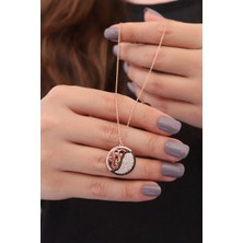 Parmas Design Kadın Madalyon Etnik Desen 925 Ayar Gümüş Kolye