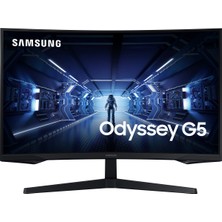 Samsung 27" Odyssey G5 LC27G55TQBUXUF 144Hz 1ms (HDMI+Display) 300cd/m2 FreeSync 2K Curved LED Monitör