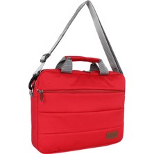 Bagacar Kırmızı Unisex 13 - 14 Inç Laptop ve Evrak Çantası Kırmızı