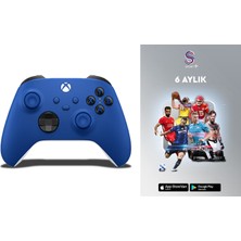 Microsoft Xbox&pc Oyun Kumandası Mavi 9.nesil Controller + 6 Aylık Ssport Plus Üyeliği