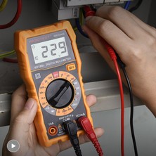 Multimetreler Dijital Profesyonel Voltmetre Akım Test Cihazı Arkadan Aydınlatmalı Elektrikli Enstrümantasyon Elektrik Voltaj Test Cihazı(Yurt Dışından)