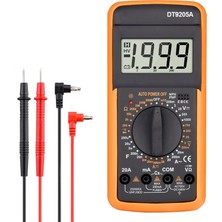 Profesyonel Multimetre Dijital DT9205A Manuel Test Cihazı Hfe Kapasite Ac Dc 1000V 20A Gerilim Ölçer Transistör Test Cihazı