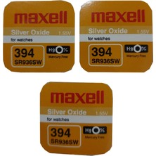 Maxell 394 SR936SW 1.55V Saat Pili 3'lü