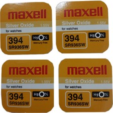 Maxell 394 SR936SW 1.55V Saat Pili 4'lü