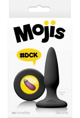 Ns Novelties Moji's Dck Black|vantuz Tabanı Emojili Anal Tıkaç(Plug) - Dck Siyah