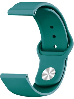 Case 4U Samsung Galaxy Gear S3 Klasik Esnek Silikon Kordon Kayış KRD-11 - Petrol Mavisi