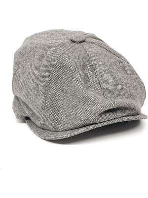 Kravatkolik Gri Yün Erkek Kasket Şapka KST65
