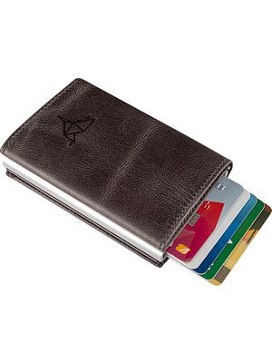 Garbalia Sparta Mekanizmalı Crazy Deri Cüzdan