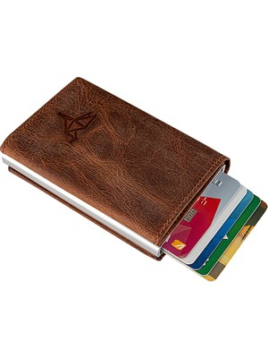 Garbalia Sparta Mekanizmalı Crazy Deri Cüzdan