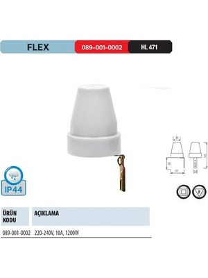 Horoz Elektrik Flex Günışığına Duyarlı Fotosel Role 10A 1200W IP44