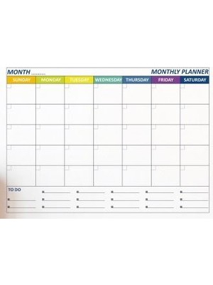 Sihirli Kağıt Monthly Planner