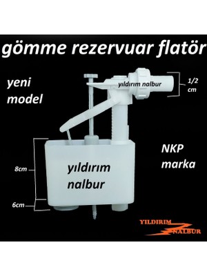 Yıldırım Nalbur Nkp Yeni Gömme Rezervuar Flatörü 1/2 Nkp Marka Kalite