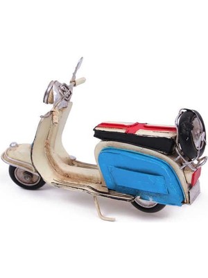 Tuğra Ticaret Dekoratif Metal Scooter Vintage Dekoratif Ev Ofis