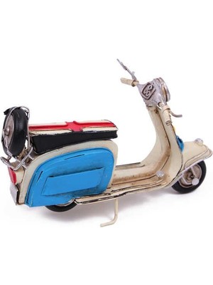 Tuğra Ticaret Dekoratif Metal Scooter Vintage Dekoratif Ev Ofis