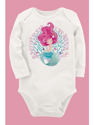 Limon Organik Baskılı Pamuklu Unisex Bebek Body UZUNKOLE116