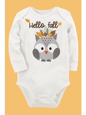 Limon Organik Baskılı Pamuklu Unisex Bebek Body UZUNE145