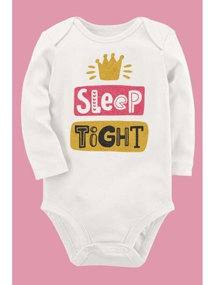 Limon Organik Baskılı Pamuklu Unisex Bebek Body UZUNE267