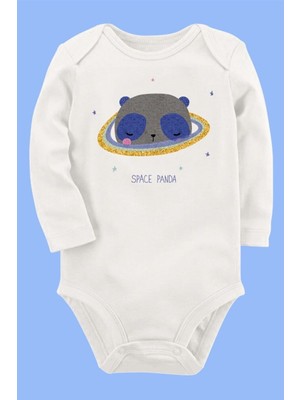Limon Organik Baskılı Pamuklu Unisex Bebek Body UZUNE182