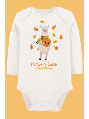 Limon Organik Baskılı Pamuklu Unisex Bebek Body UZUNKOLE84