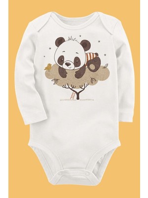 Limon Organik Baskılı Pamuklu Unisex Bebek Body UZUNKOLE72