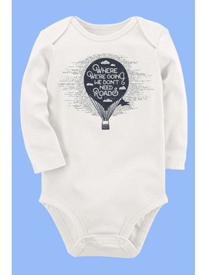 Limon Organik Baskılı Pamuklu Unisex Bebek Body UZUNKOLE25
