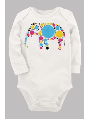 Limon Organik Baskılı Pamuklu Unisex Bebek Body UZUNKOLE21