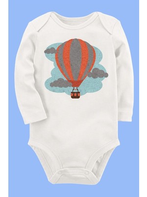 Limon Organik Baskılı Pamuklu Unisex Bebek Body Uzunkole8
